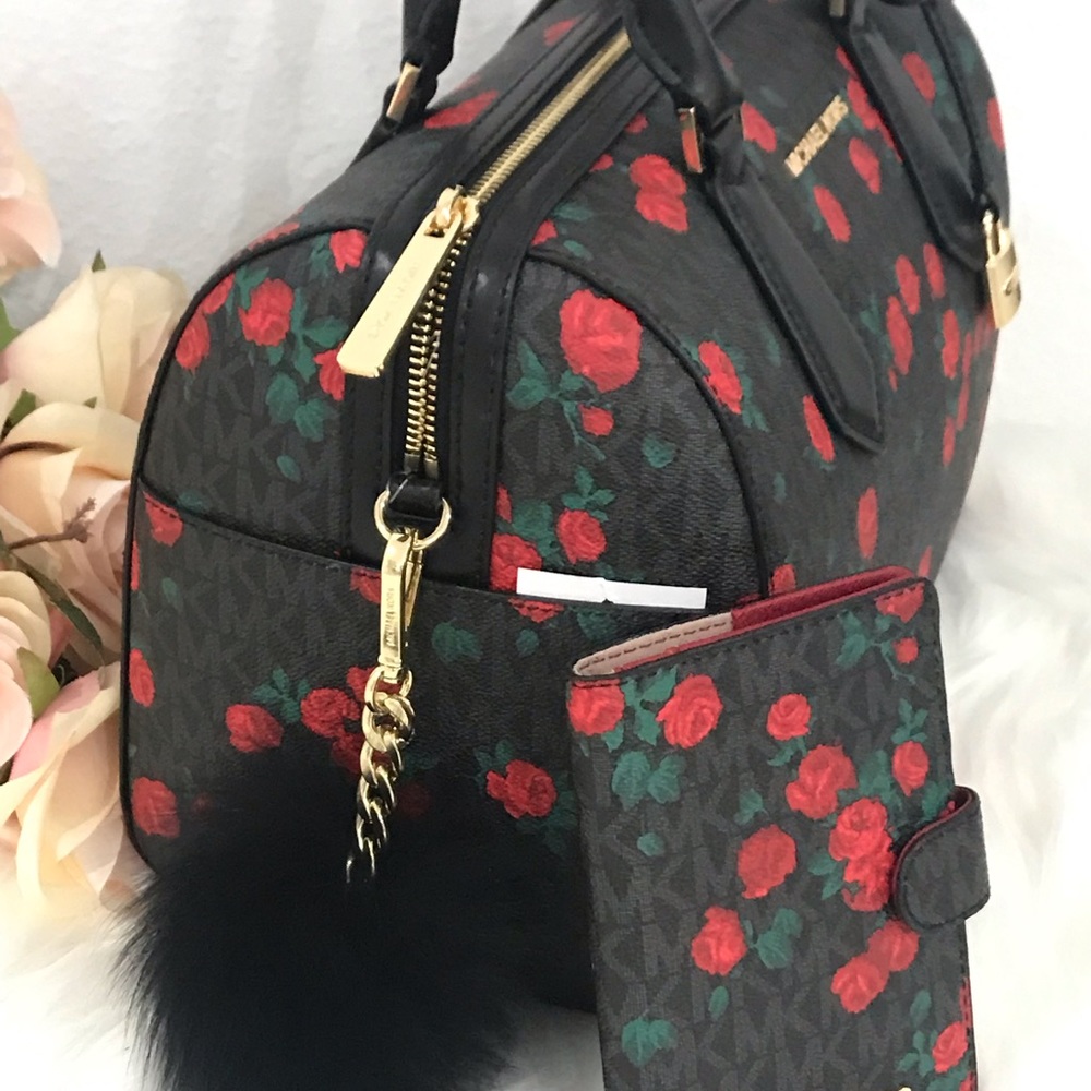 🌷Authentic MICHAEL KORS Floral Satchel Bag Set🌷 - Picture 3 of 8